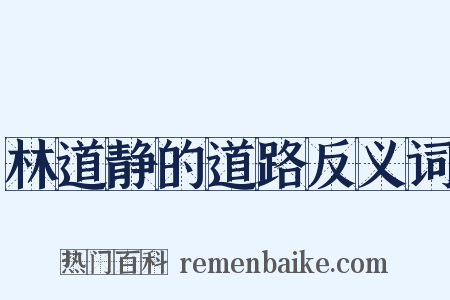 林道静的道路反义词是什么意思的图片